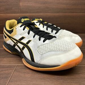 KT240305 D-54 asics アシックス GEL-ROCKET 9 ゲルロケット バレーボールシューズ スポーツシューズ ホワイト メンズ 28cm