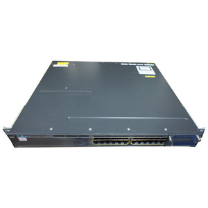 ●Cisco 高速ギガビット L3スイッチ Catalyst 3750X-24T [WS-C3750X-24T] 1Uラックマウント型 1000Base-T*24Port 設定初期化済