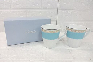 未使用 ノリタケ ハミングブルー マグカップ ペアセット P5355L/1645 Noritake コップ 食器 札幌市 白石店