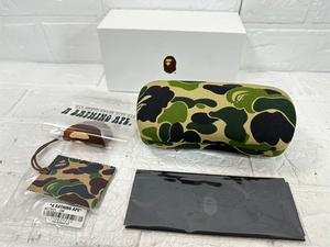 A BATHING APE sunglasses case camouflage glasses case glasses case Ape camouflage Sapporo city white stone shop 