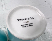 ティファニー Tiffany& Co. エブリデイ オブジェクト ペアセット 紙コップ風 ボーンチャイナ ペーパーカップ コーヒーカップ【保管品】_画像5