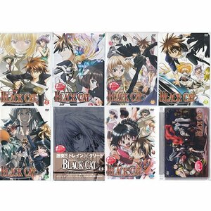 ◆訳あり開封+新品DVD★『BLACK CAT 1~7+FANDISC 8枚セット』プレミアムedt+ポストカード+特典付 板垣伸 藤原啓治★1円