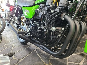 Z750GP GPZ750 国内生産 ショート管 ブラック マフラー 新品 フランジ無し KAWASAKI