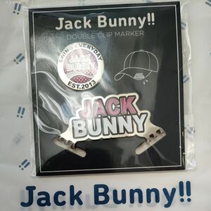 新品未開封　 Jack Bunny!!ジャックバニー　ゴルフベーシックロゴクリップマーカー　簡易梱包 クリップマーカー