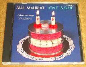 廃盤CD☆ポール・モーリア／あの恋をもう一度～ラブ・イズ・ブルー（20PD-1005） PAUL MAURIAT／LOVE IS BLUE 20th Anniversary Collection