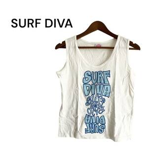 SURF DIVA タンクトップ レディース 白 ホワイト トップス ノースリーブ 