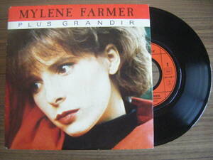 ★[仏原盤7] Mylene Farmer/Plus Grandir/激レア3rd Single 初回1985年版美盤/2 Track/from Cendres De Lune/ミレーヌ・ファルメール