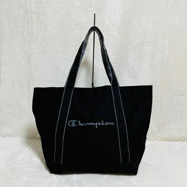 【美品】Champion チャンピオン A4 大容量 トートバッグ キャンバス カジュアルバッグ