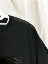 PRADA ロゴプリント ブラック Tシャツ M_画像3