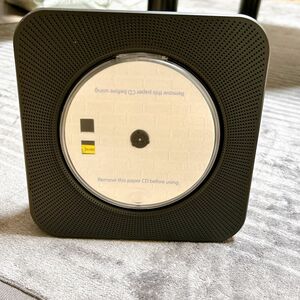 Gueray CDプレーヤー 卓上置き式 Bluetooth5.0 CDラジカセ リモコン付き PSE認証済み ブラック