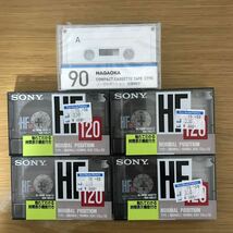 SONY カセットテープ HF 120分4本+NAGAOKA90分1本未開封_画像1