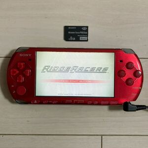 SONY PSP 本体 PSP-3000 動作品 純正 メモリーカード 8GB 付き ソニー プレイステーション ポータブル プレステ PlayStation 送料無料