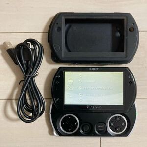 SONY PSP GO 本体 PSP-N1000 動作品 初期化 USBケーブル ケース 付き ソニー プレイステーション ピーエスピー ゴー PlayStation 送料無料