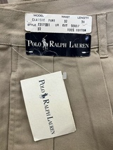 [デッドストック] POLO RALPH LAUREN ポロ ラルフローレン クラシックパンツ W32 L30_画像3