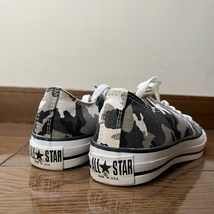 [デッドストック] CONVERSE ALL STAR LOW Urban Charcoal Camouflage Made in USA 24cm 迷彩 コンバース オールスター ヴィンテージ_画像2