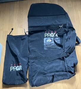 【中古品】TEAM PRGR ゴルフバッグ　トラベルカバー