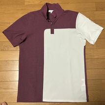 【中古品】CALVIN KLEIN GOLF カルバンクラインゴルフ 半袖ポロシャツ L ゴルフウェア メンズ　デサント_画像1