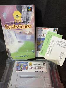 M1270　動作確認済　新品 スーパーファミコン デビルズコース Devil's Course SFC