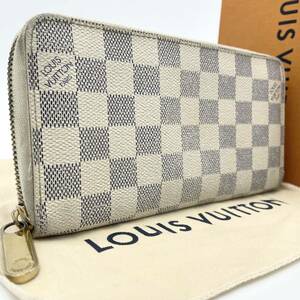 LOUIS VUITTON ルイヴィトン ダミエ アズール 長財布 ジッピーウォレット ラウンドファスナー ジップ メンズ レディース N60019 1円