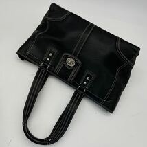 1円【未使用級】コーチCOACH ハンドバッグ トートバッグ ショルダー ビジネスバッグ 大容量 メンズ レザー A4 肩掛け 通勤 本革 ブラック_画像9