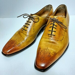 FRANCESCO BENIGNO franc chess kobe knee nyo leather shoes tea 7 1/2