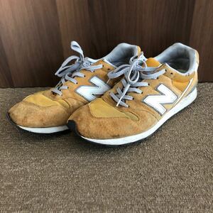 996 ニューバランス 28.5cm/new balance 黄色 イエロー グレー 古着 スニーカー