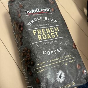 新商品 カークランドシグネチャー フレンチロースト コーヒー豆1.13kgの画像1