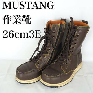 EB5107*MUSTANG*マスタング*メンズ作業靴*26cm3E*茶