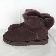 EB5113*UGG*アグ*レディースショートムートンブーツ*US5-22cm*紫_画像3