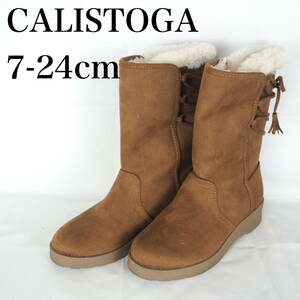 EB5124*CALISTOGA*カリストガ*レディースブーツ*7-24cm*茶