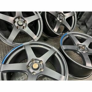 タナベ SSR GTV01/社外アルミホイール 19x9.5J 5穴 114.3 +45/+35 Φ73 4本SET◇中古 若干の傷,腐食あり◇RX-8 スカイライン等に◇手渡し可