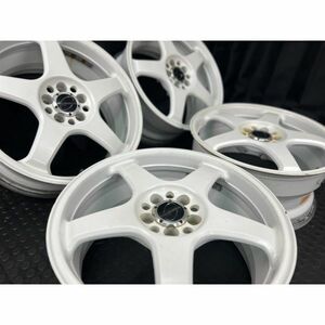 エンケイ/ENKEI Racing Line/社外アルミホイール 17x8J 5穴 100 +48 4本SET◇中古 若干の傷あり◇86 カローラツーリング プリウス等に