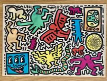 ★1987年 当時物 「キースヘリング・ポップショップ・東京」ステッカー 未使用/Keith Haring POP SHOP TOKYO/キースヘリング展_画像1