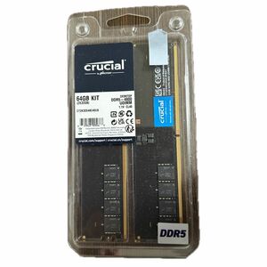 メモリ Crucial DDR5-4800 64GB KIT (32GB×2枚組) デスクトップパソコン用