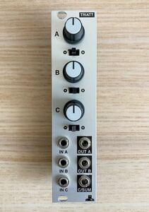 Intellijel ユーロラックモジュール Triatt アッテネーター/ミキサー (モジュラーシンセ DOEPFER MUTABLE ALM TIPTOP MAKENOISE MALEKKO)