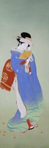 Art hand Auction Copie de peinture sur laque, chef-d'œuvre de Shoen Uemura_Maquillage d'automne NH172, Art eurasien, peinture, Peinture japonaise, personne, Bodhisattva