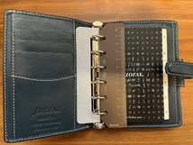 【限定品】FILOFAX ファイロファックス ホルボーン ミニ6穴 ブルー 美品！！_画像3