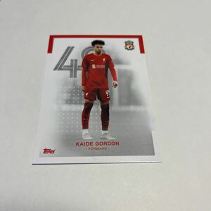 ★【カイデ・ゴードン 】2022-23Topps Liverpool Team Set ★即決