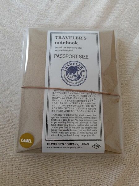 トラベラーズノート パスポートサイズ キャメル 