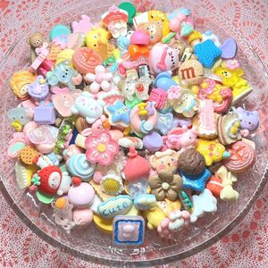 ハンドメイド ホイップデコ レジン 素材 デコパーツ プラパーツ デコ まとめ売り くま うさぎ 食べ物 フルーツ パーツすくい