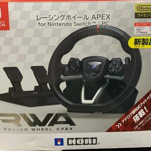 格安 SWITCH レーシングホイール APEX ライセンス商品 RWA HORI ホリ 箱 説明書付 動作品 APEX for Nintendo Switch/PC NSW-429 ハンコンの画像5