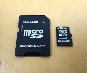 ELECOM エレコム microSDHCカード 16GB フォーマット済 アダプター付