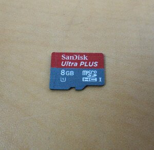 SanDisk サンディスク microSDHCカード Ultra PLUS 8GB フォーマット済