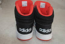 /ひ116.adidas 23.5cm ART B75743 ハイカットスニーカー ADIHOOPS MID 2.0 K_画像7