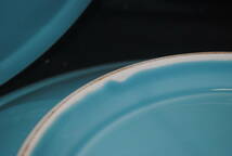 〇ひ166【2点セット】大皿 和食器 波柄 和柄 陶窯 盛皿 丸皿 旅館 お刺身皿 活け造り Φ46ｃｍ_画像9