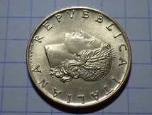 L-14 KM#97 イタリア共和国 20リラ(20 ITL)ブロンズ貨 1970年 世界の硬貨_画像2