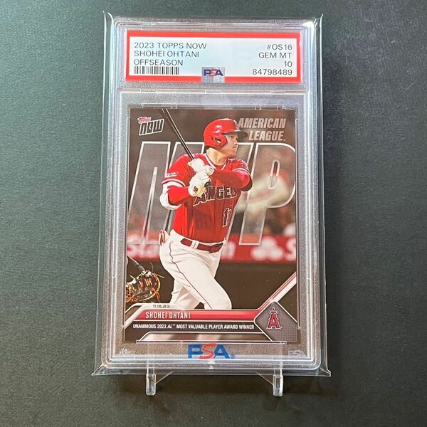 【PSA10】PSA専用袋入!大谷翔平 2023 Topps now(24時間限定販売カード)Shohei Ohtani OS16