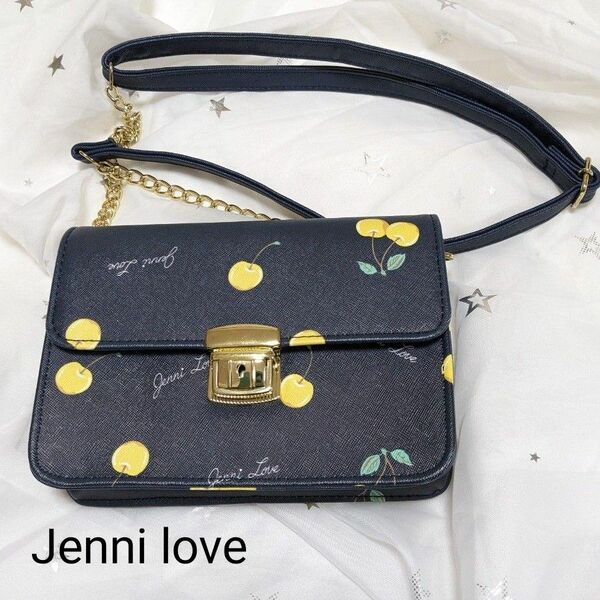 Jenni love 財布 ショルダーバッグ チェーンショルダーバッグ チェリー柄