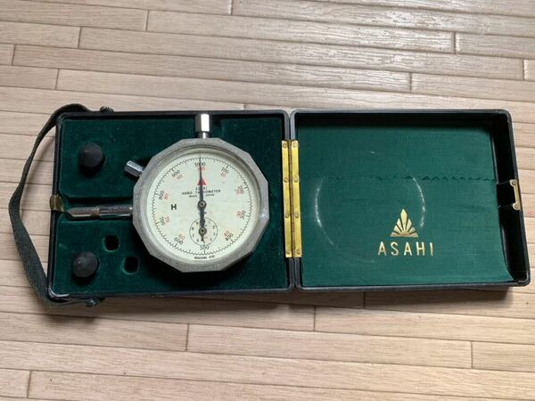 アサヒ印 時計式回転計 ハンドタコメーター 永島計器 ASAHI HAND TACHOMETER レトロ アンティーク