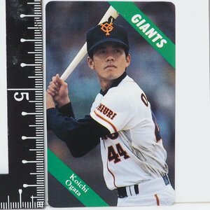 94年 カルビー プロ野球カード No.46【緒方 耕一 内野手 読売ジャイアンツ巨人】平成6年 1994年 当時物 Calbeeおまけ食玩BASEBALL【中古】